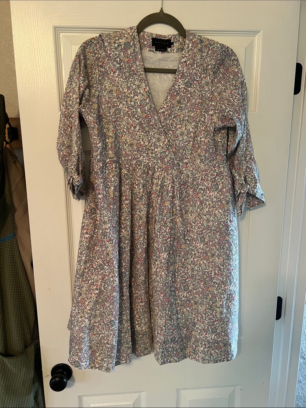 Hatch Maternity Floral Midi Dress